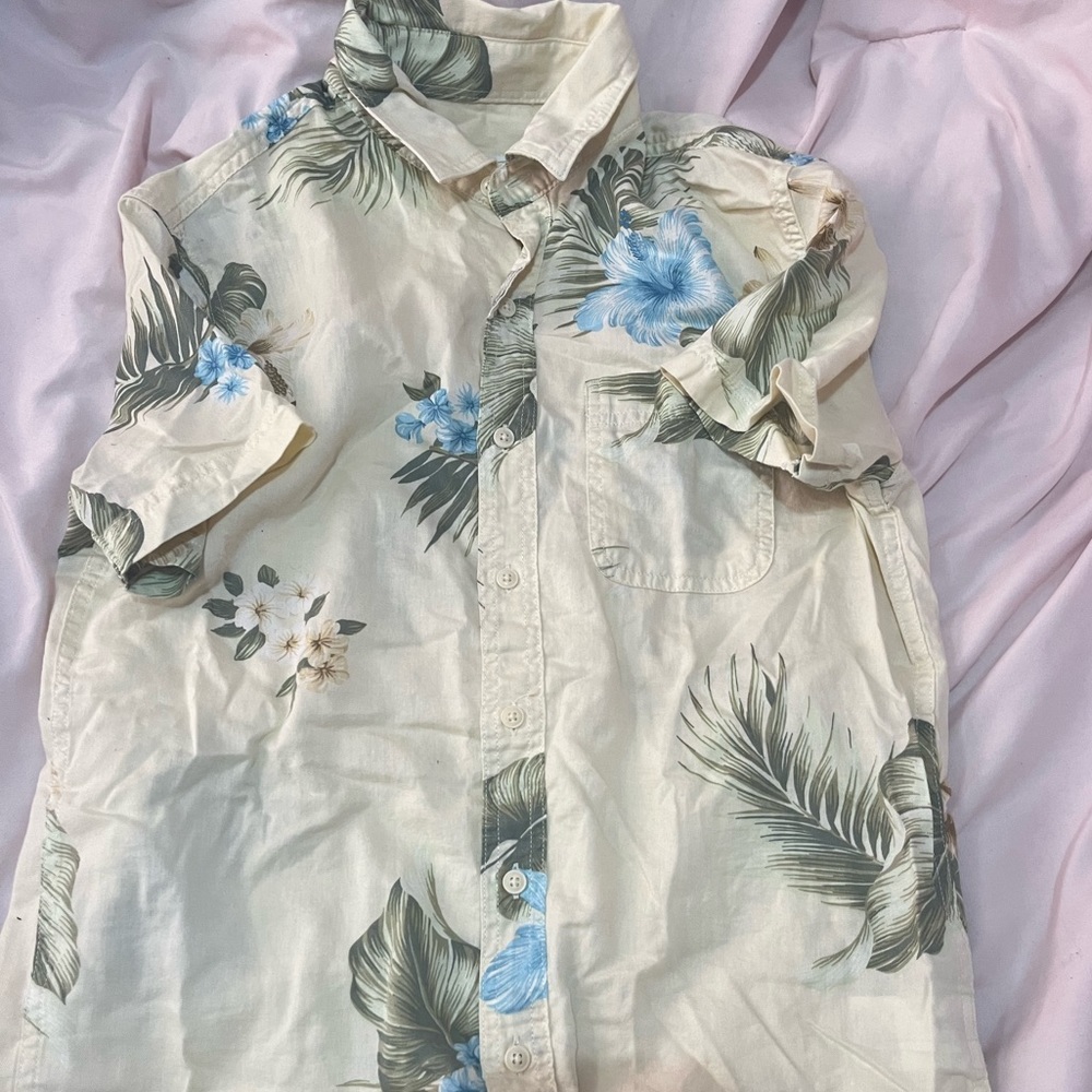 AE TROPICAL BUTTON UP SHIRT